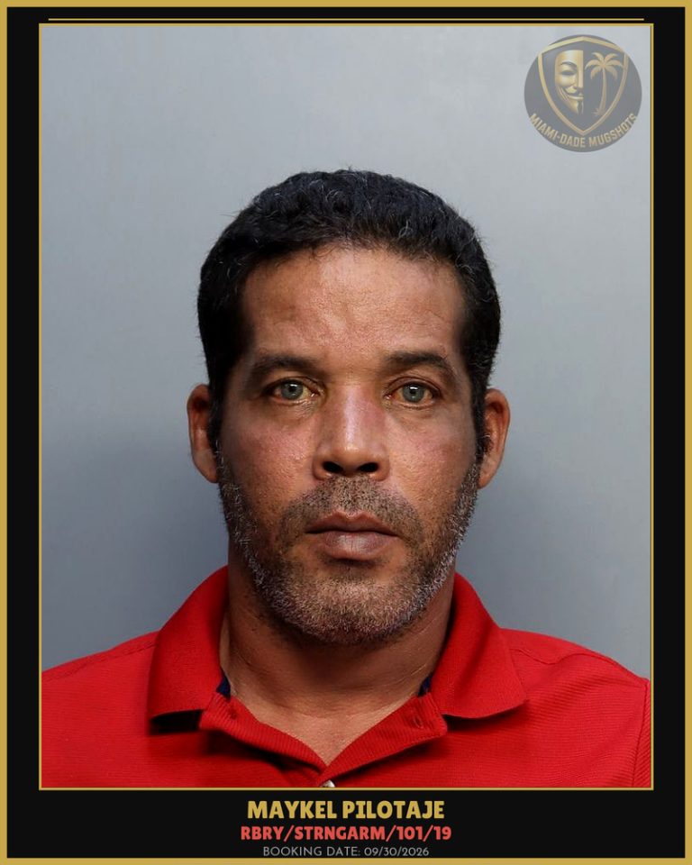 Pilotaje Maykel Arrested – RBRY/STRNGARM/101/19 – Miami-Dade County (Unknown)