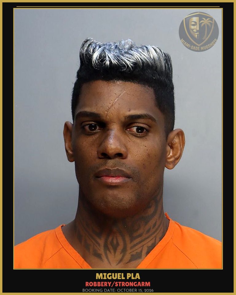 Pla Miguel Arrested – ROBBERY/STRONGARM – Miami-Dade County (October 15, 2026)