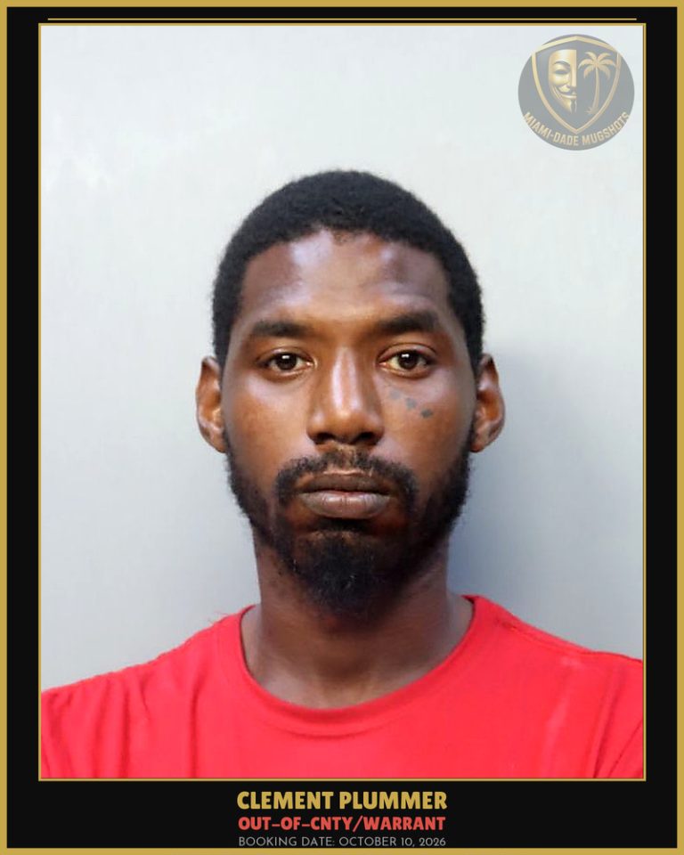 Plummer Clement  Charles Arrested – OUT-OF-CNTY/WARRANT – Miami-Dade County (October 10, 2026)