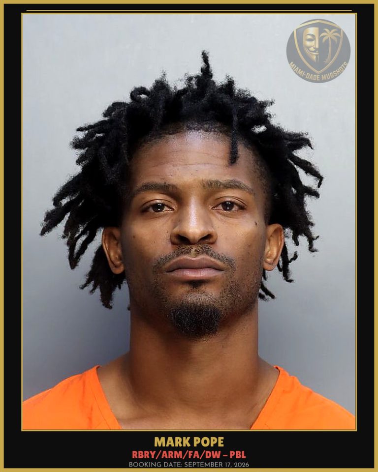 Pope Mark Arrested – RBRY/ARM/FA/DW – PBL – Miami-Dade County (September 17, 2026)