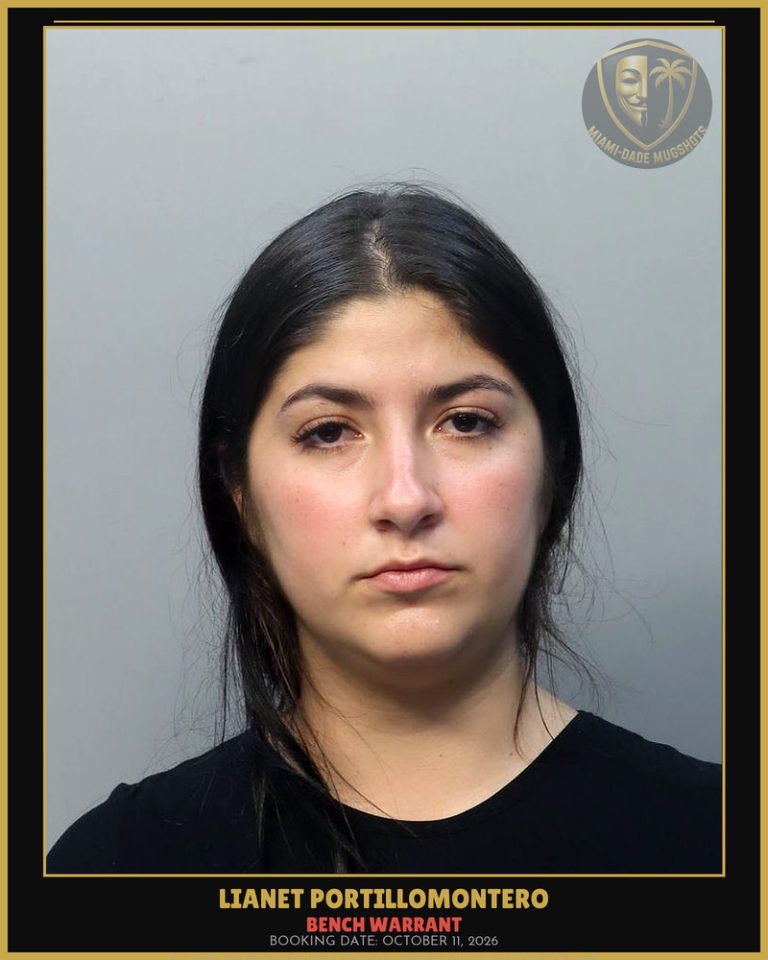 Portillomontero Lianet Arrested – BENCH WARRANT – Miami-Dade County (October 11, 2026)