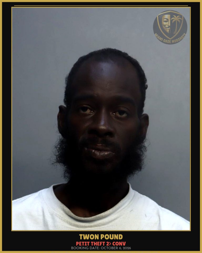 Pound Twon  Michael Arrested – PETIT THEFT 2> CONV – Miami-Dade County (October 6, 2026)