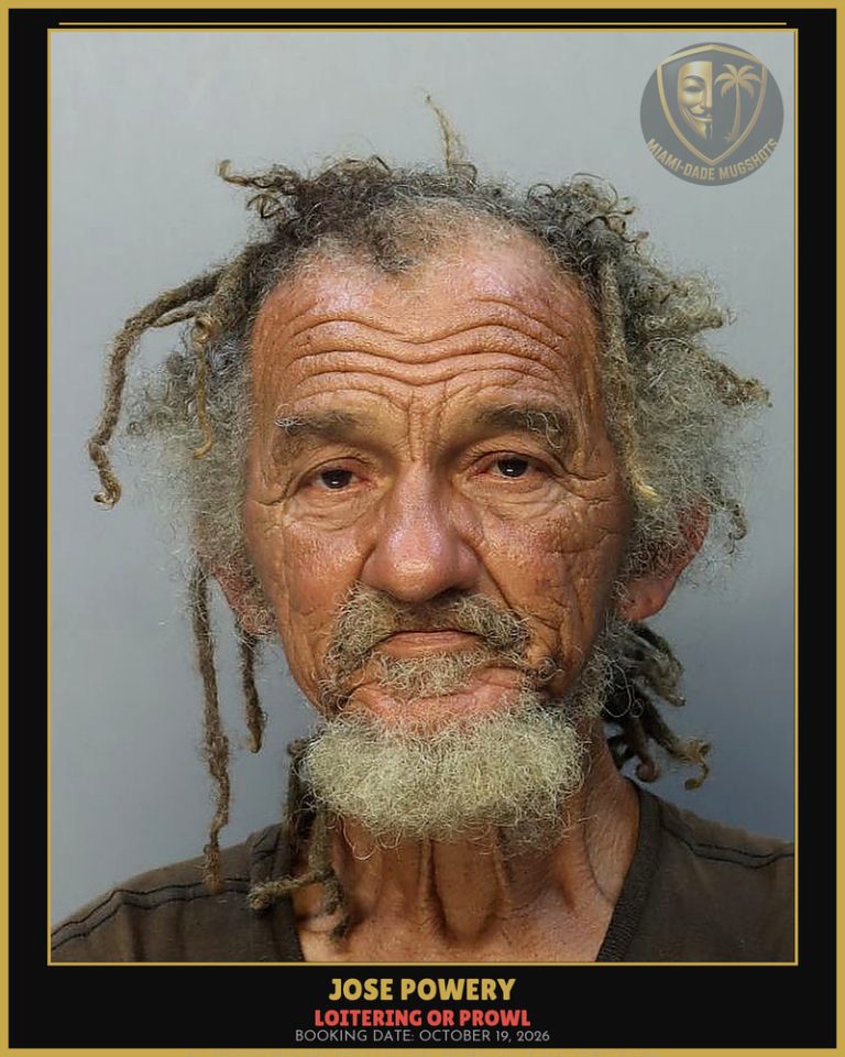 Powery Jose Carlos Arrested – LOITERING OR PROWL – Miami-Dade County (October 19, 2026)