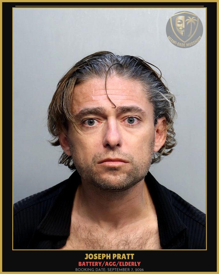 Pratt Joseph  Robert Arrested – BATTERY/AGG/ELDERLY – Miami-Dade County (September 7, 2026)