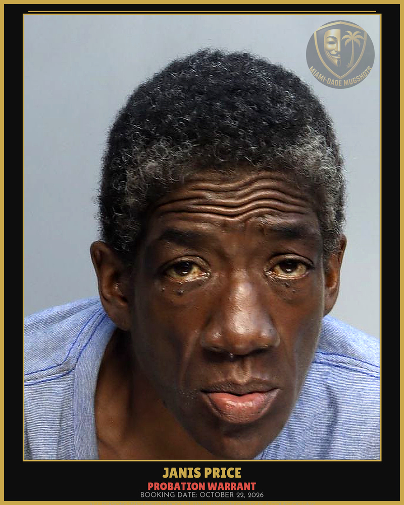 Price Janis  Marie Arrested – Probation Warrant – Miami-Dade County (October 22, 2026)