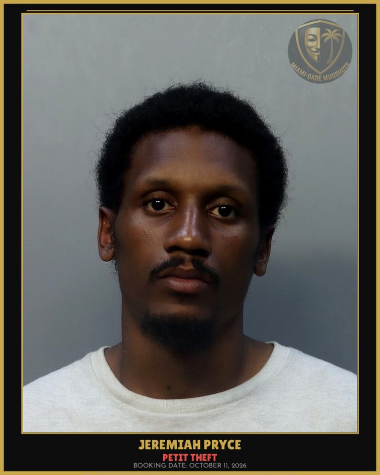 Pryce Jeremiah Flynn Arrested – PETIT THEFT – Miami-Dade County (October 11, 2026)