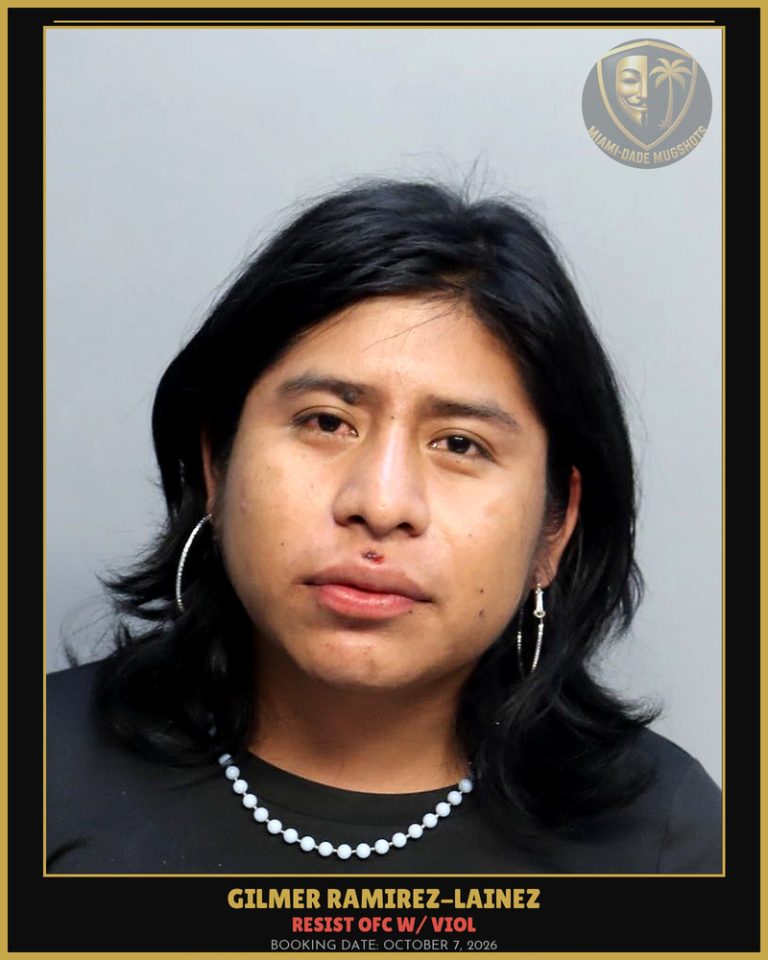 Ramirez-Lainez Gilmer  Alexander Arrested – RESIST OFC W/ VIOL – Miami-Dade County (October 7, 2026)