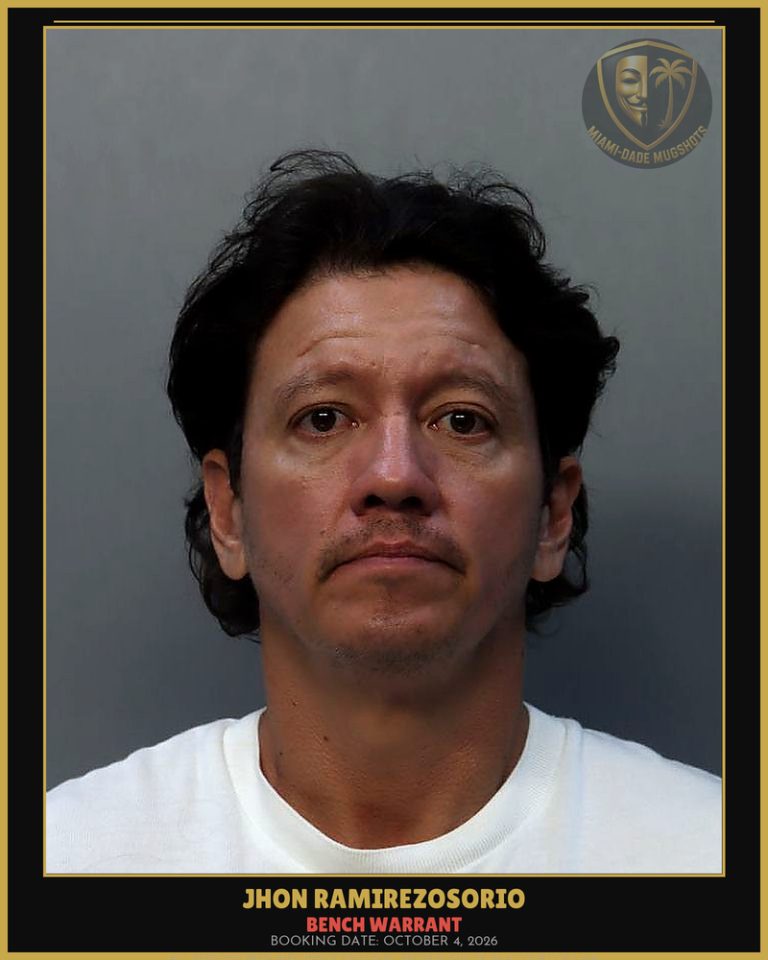 Ramirezosorio Jhon Mauricio Arrested – BENCH WARRANT – Miami-Dade County (October 4, 2026)