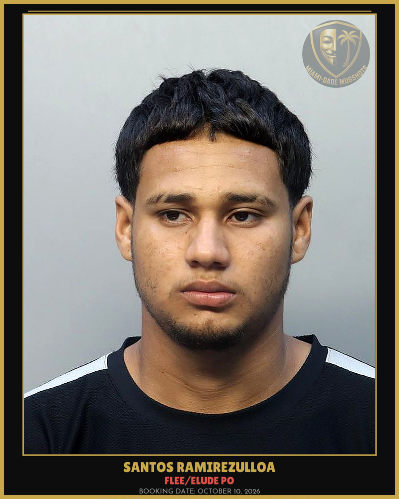 Ramirezulloa Santos Arrested – Flee/Elude Po – Miami-Dade County (October 10, 2026)