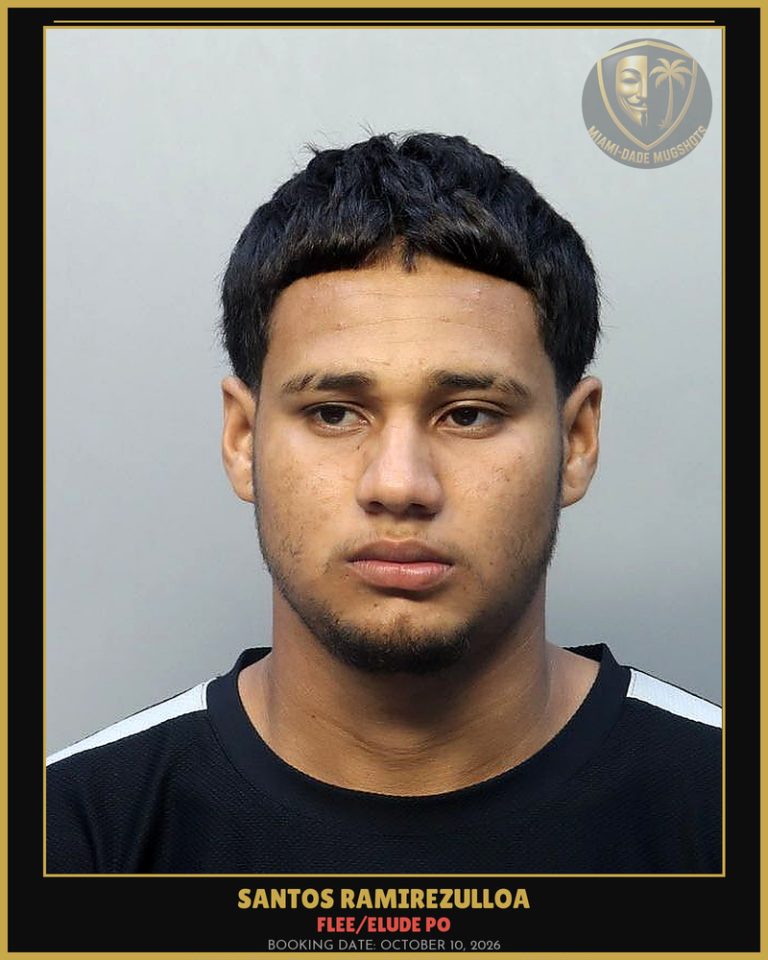 Ramirezulloa Santos Arrested – FLEE/ELUDE PO – Miami-Dade County (October 10, 2026)