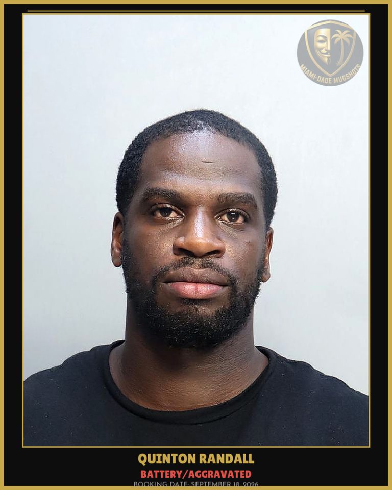 Randall Quinton Arrested – BATTERY/AGGRAVATED – Miami-Dade County (September 18, 2026)