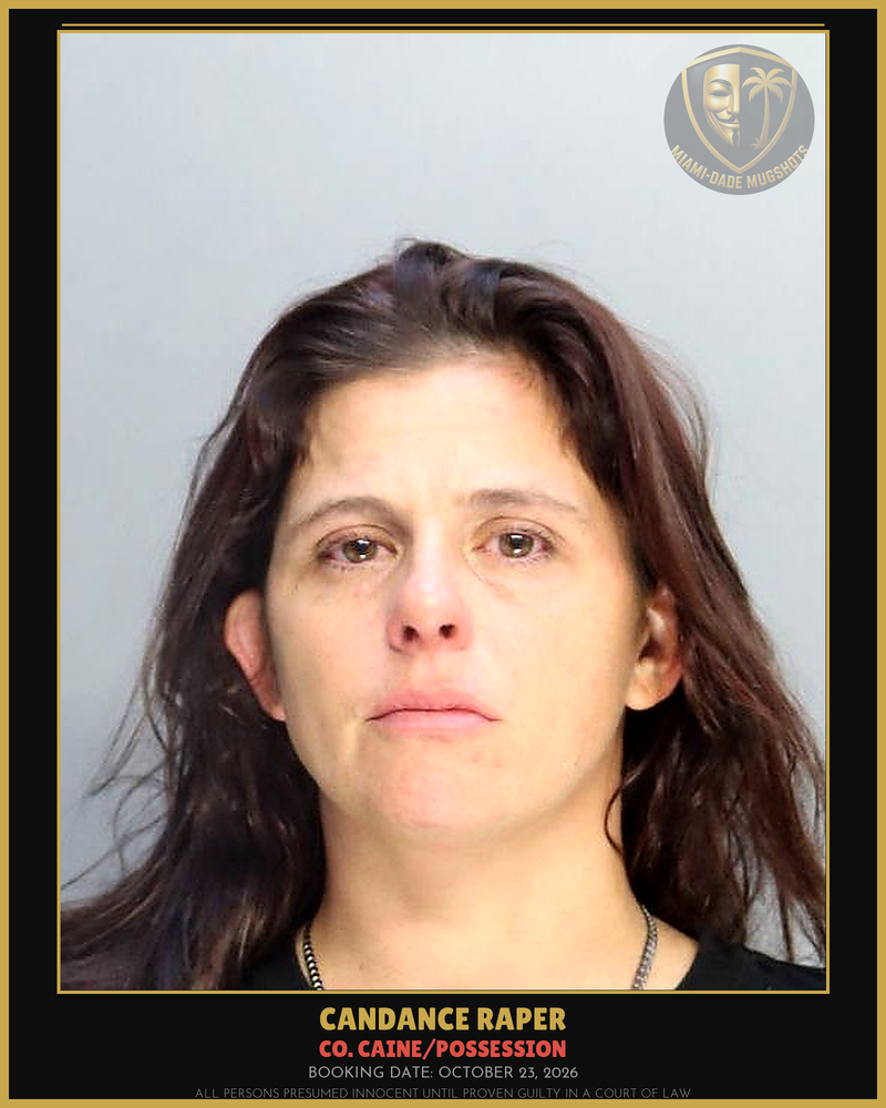 Raper Candance Arrested – Co. Caine/Possession – Miami-Dade County (October 23, 2026)