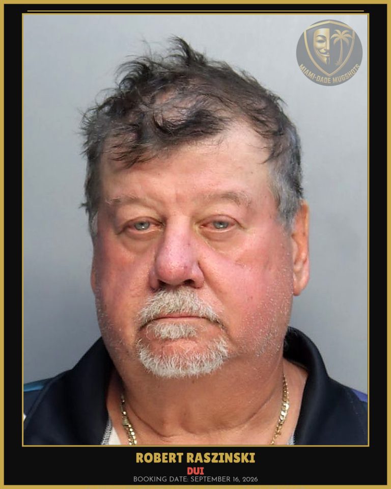 Raszinski Robert  John Arrested – DUI – Miami-Dade County (September 16, 2026)