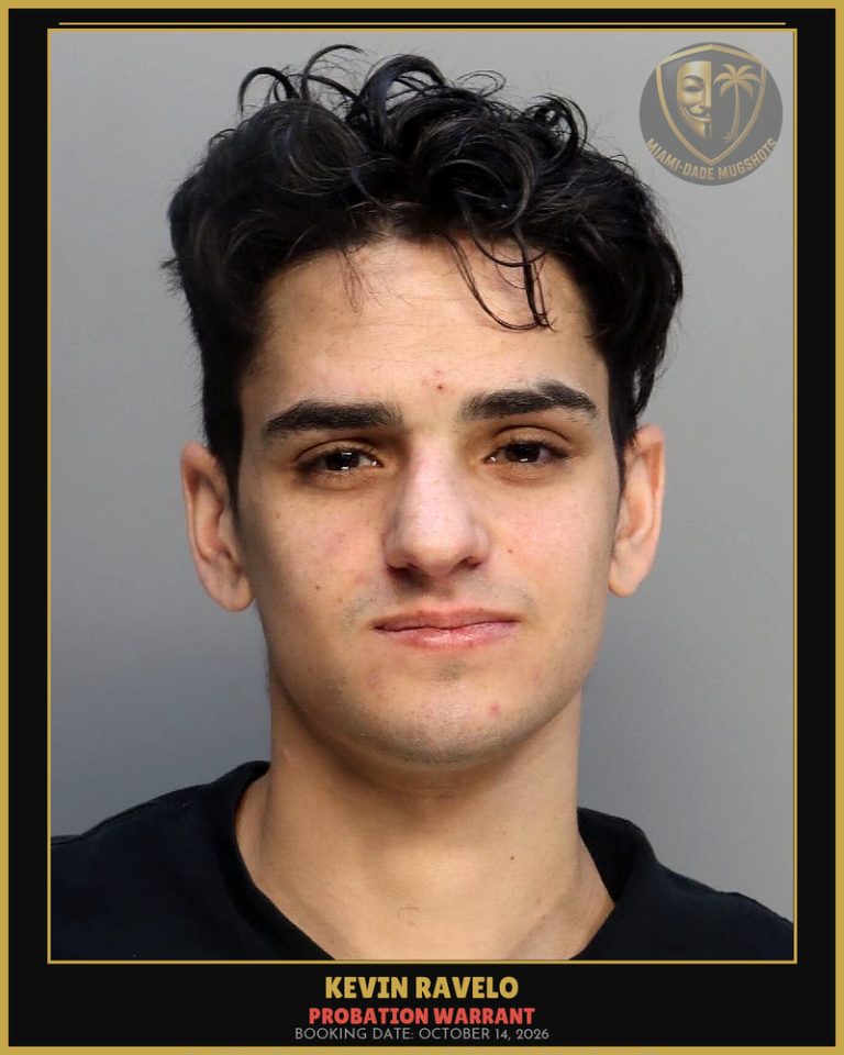 Ravelo Kevin Arrested – PROBATION WARRANT – Miami-Dade County (October 14, 2026)