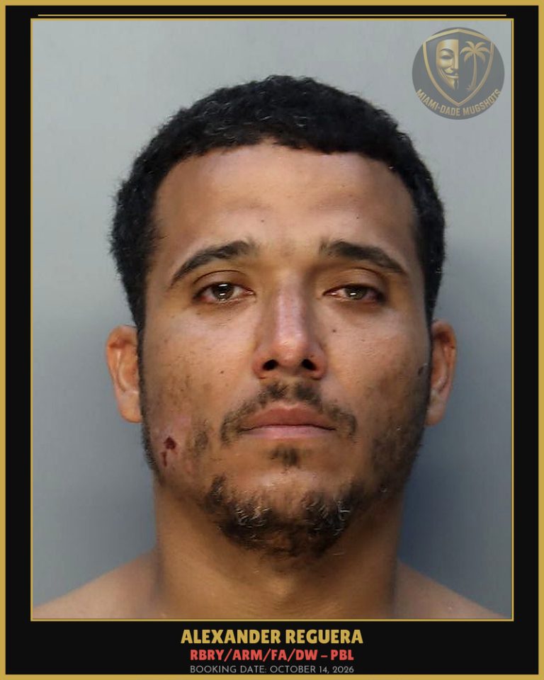 Reguera Alexander Arrested – RBRY/ARM/FA/DW – PBL – Miami-Dade County (October 14, 2026)