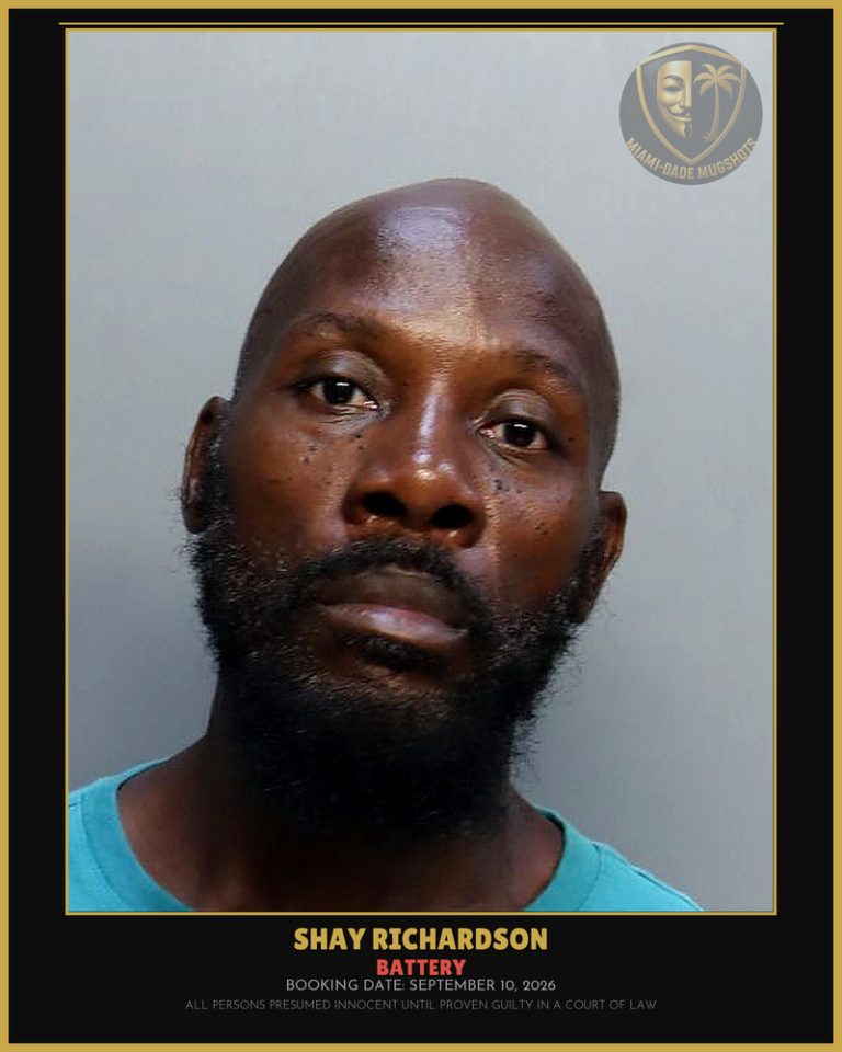 Richardson Shay Arrested – BATTERY – Miami-Dade County (September 10, 2026)
