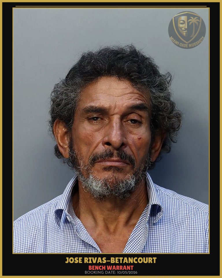 Rivas-Betancourt Jose  Santiago Arrested – BENCH WARRANT – Miami-Dade County (Unknown)