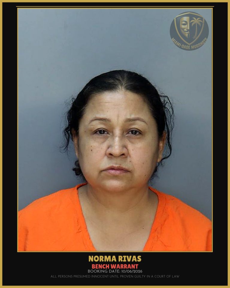 Rivas Norma Arrested – BENCH WARRANT – Miami-Dade County (Unknown)