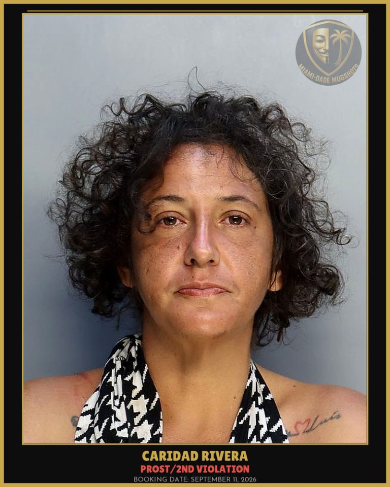 Rivera Caridad Arrested – PROST/2ND VIOLATION – Miami-Dade County (September 11, 2026)