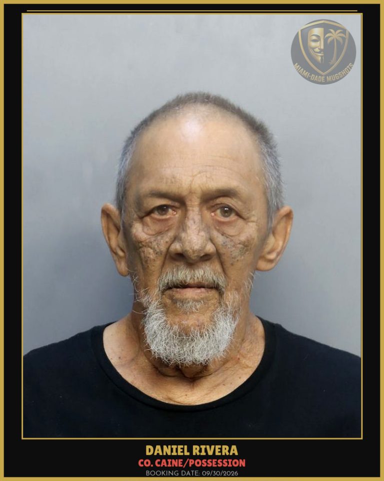 Rivera Daniel Arrested – Co. Caine/POSSESSION – Miami-Dade County (Unknown)