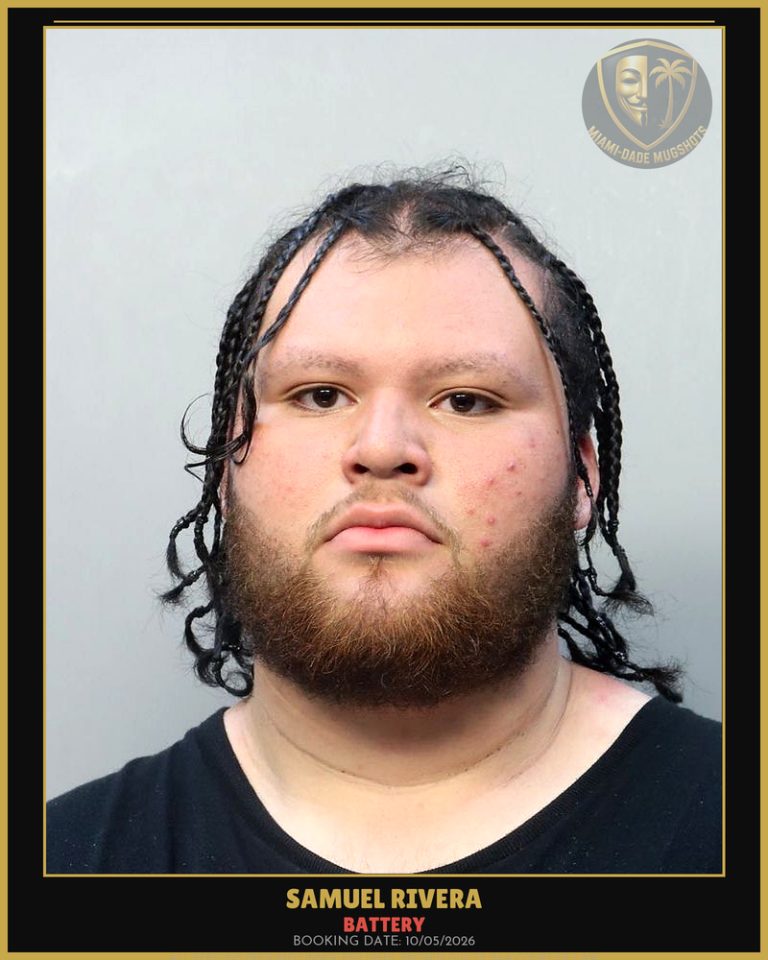 Rivera Samuel  Abraham Arrested – BATTERY – Miami-Dade County (Unknown)