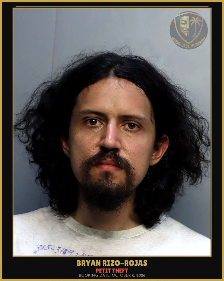 Rizo-Rojas Bryan  David Arrested – PETIT THEFT – Miami-Dade County (October 8, 2026)