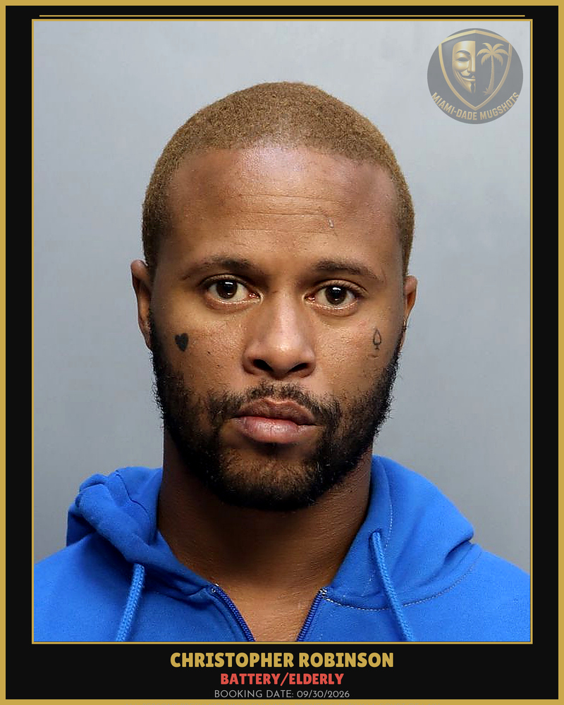 Robinson Christopher Burnell Arrested – Battery/Elderly – Miami-Dade County (Unknown)