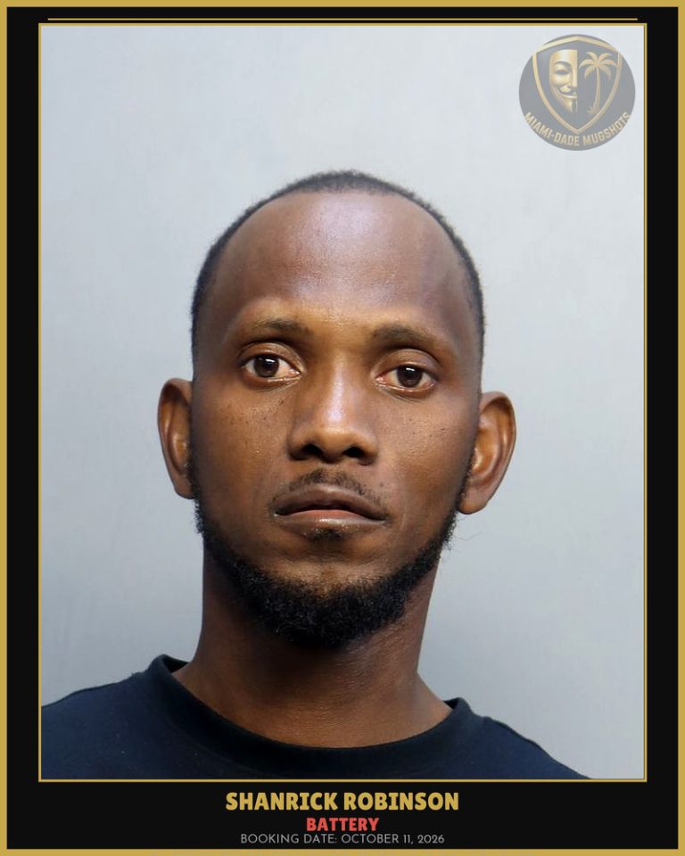 Robinson Shanrick Ryan Arrested – BATTERY – Miami-Dade County (October 11, 2026)