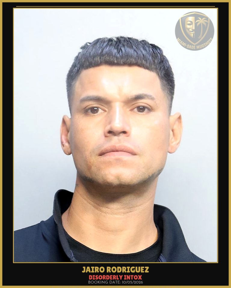 Rodriguez Jairo  Ulisses Arrested – DISORDERLY INTOX – Miami-Dade County (Unknown)