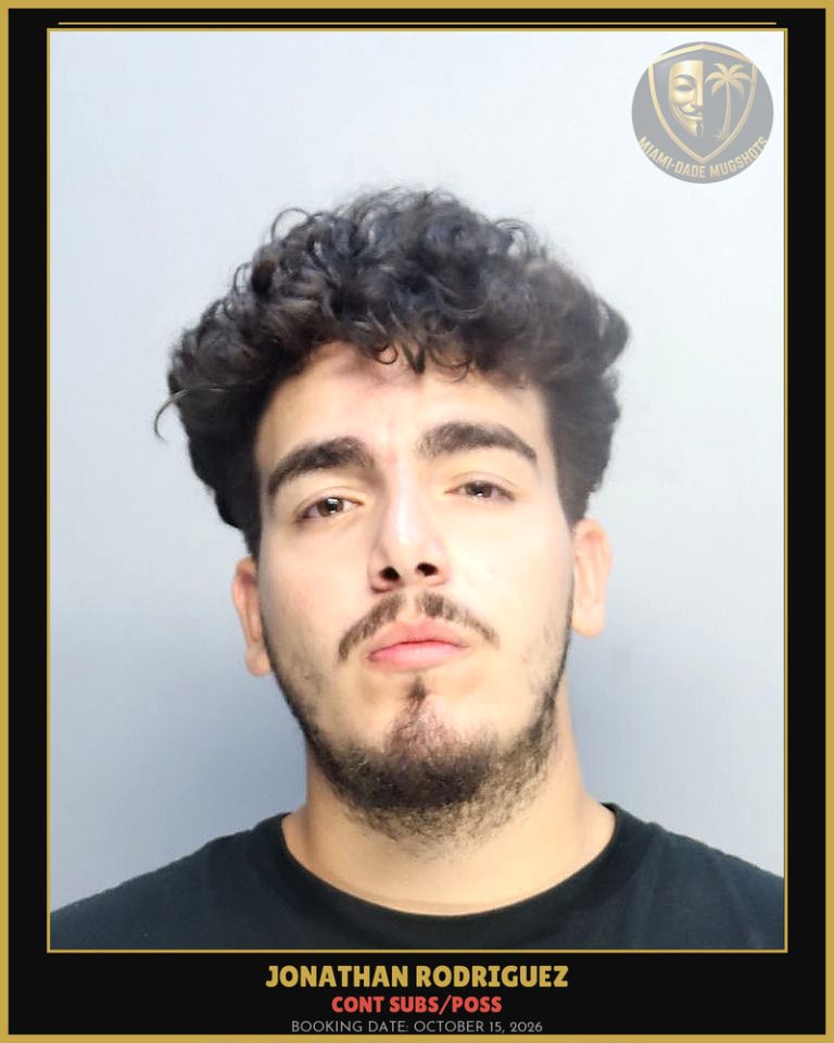 Rodriguez Jonathan Arrested – CONT SUBS/POSS – Miami-Dade County (October 15, 2026)
