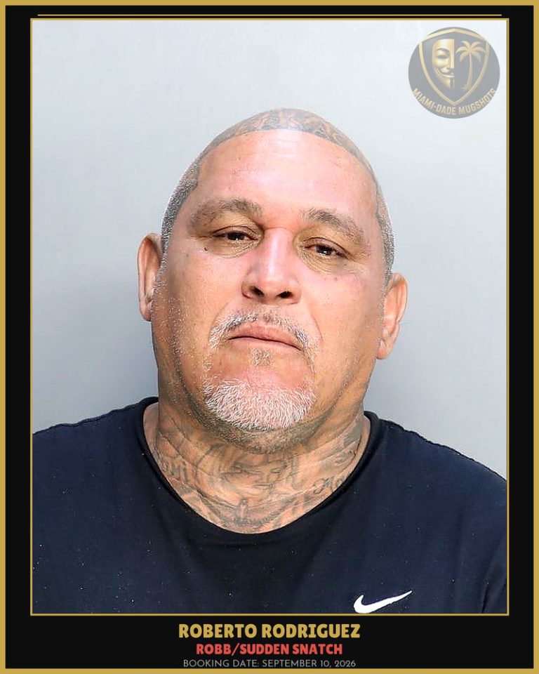 Rodriguez Roberto Arrested – ROBB/SUDDEN SNATCH – Miami-Dade County (September 10, 2026)