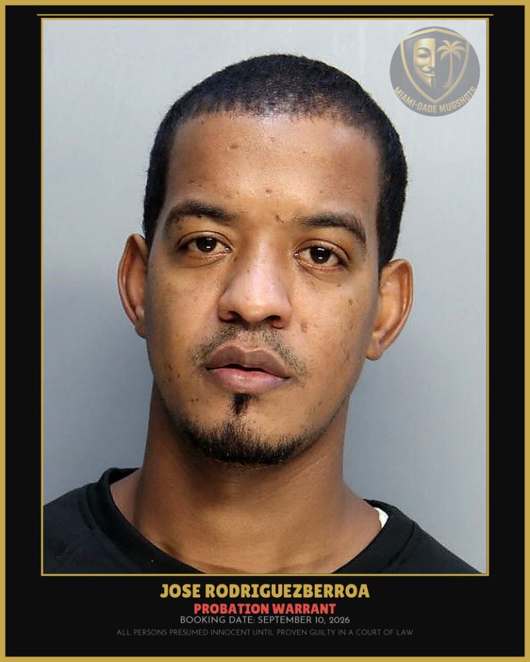 Rodriguezberroa Jose  Alberto Arrested – PROBATION WARRANT – Miami-Dade County (September 10, 2026)
