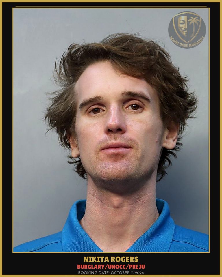 Rogers Nikita  Joshuavich Arrested – BURGLARY/UNOCC/PREJU – Miami-Dade County (October 7, 2026)