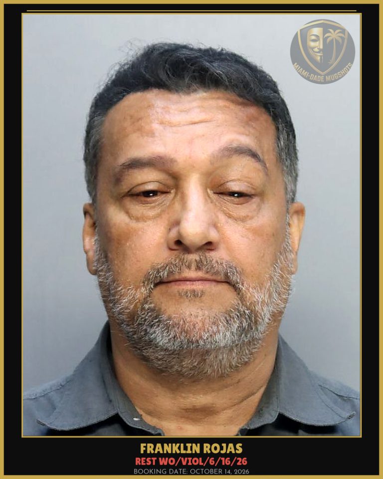Rojas Franklin Arrested – REST WO/VIOL/6/16/26 – Miami-Dade County (October 14, 2026)