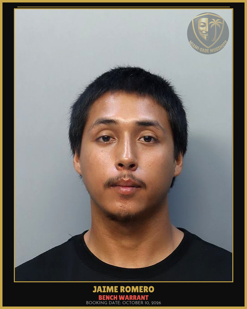 Romero Jaime Arrested – Bench Warrant – Miami-Dade County (October 10, 2026)