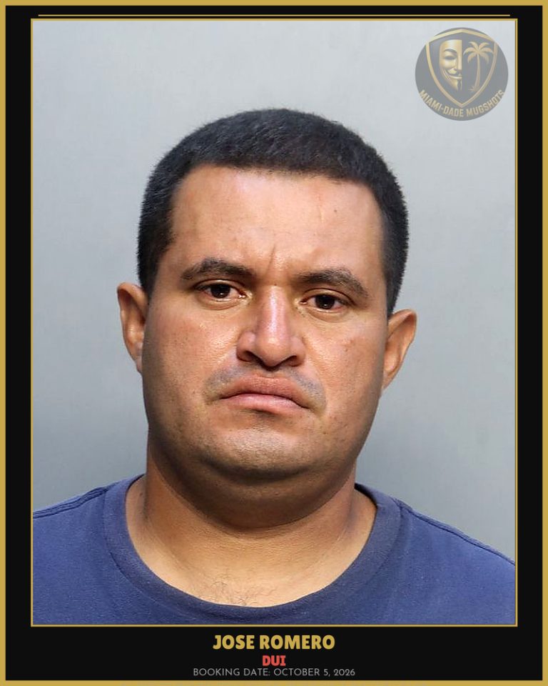 Romero Jose H Arrested – DUI – Miami-Dade County (October 5, 2026)