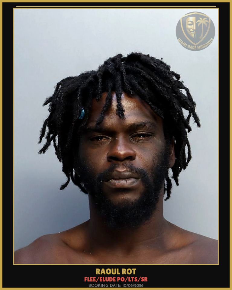 Rot Raoul D Arrested – FLEE/ELUDE PO/LTS/SR – Miami-Dade County (Unknown)