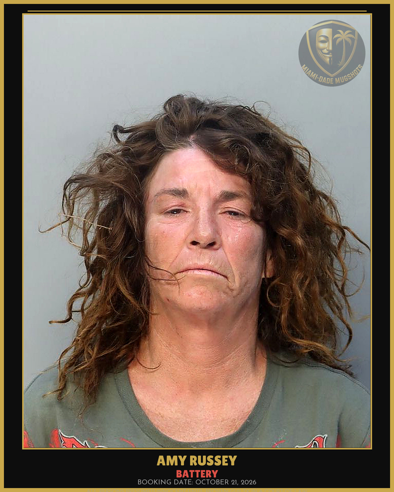 Russey Amy Marie Arrested – Battery – Miami-Dade County (October 21, 2026)