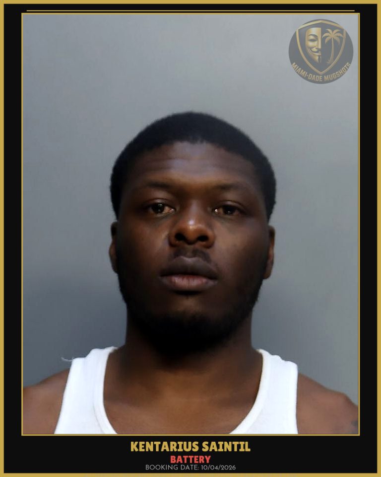 Saintil Kentarius Davon Arrested – BATTERY – Miami-Dade County (Unknown)