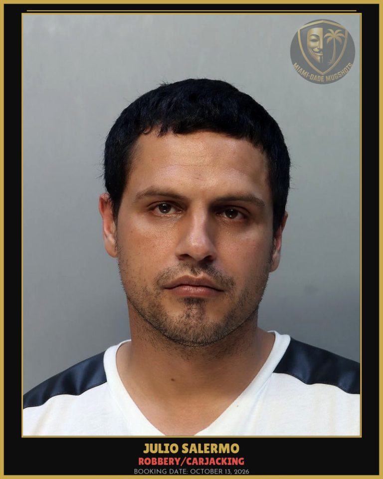 Salermo Julio  Cesar Arrested – ROBBERY/CARJACKING – Miami-Dade County (October 13, 2026)