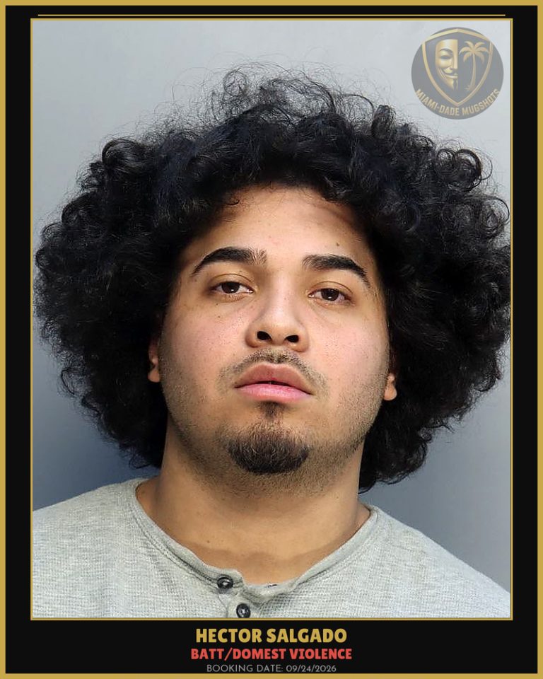 Salgado Hector  Jose Arrested – BATT/DOMEST VIOLENCE – Miami-Dade County (Unknown)