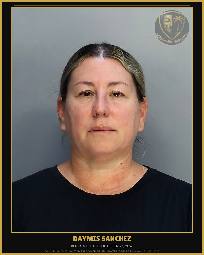 Sanchez Daymis Arrested – Miami-Dade County (October 23, 2026)