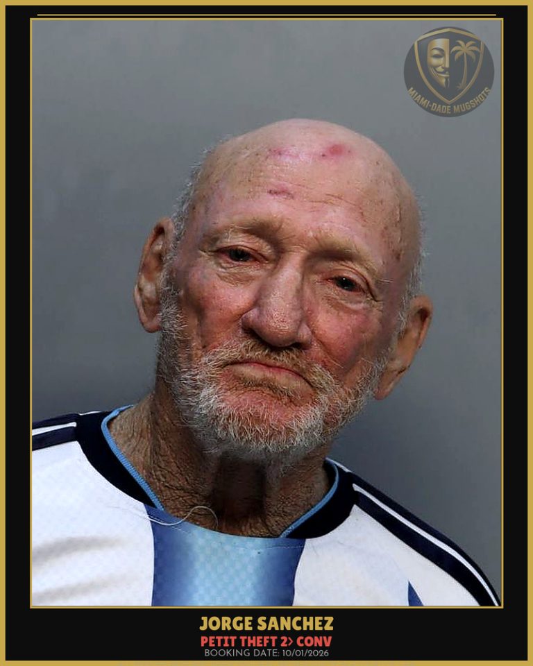 Sanchez Jorge Arrested – PETIT THEFT 2> CONV – Miami-Dade County (Unknown)