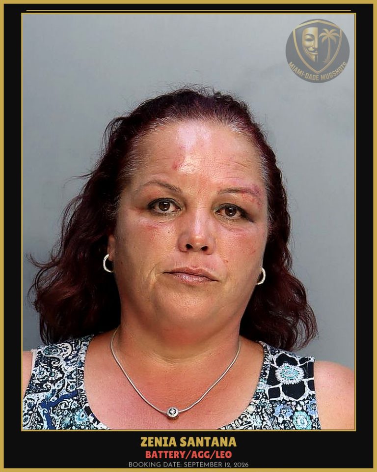 Santana Zenia  Caridad Arrested – BATTERY/AGG/LEO – Miami-Dade County (September 12, 2026)