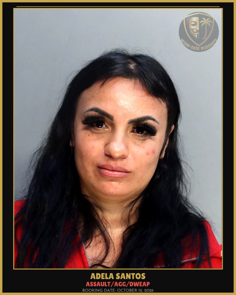 Santos Adela Arrested – ASSAULT/AGG/DWEAP – Miami-Dade County (October 12, 2026)
