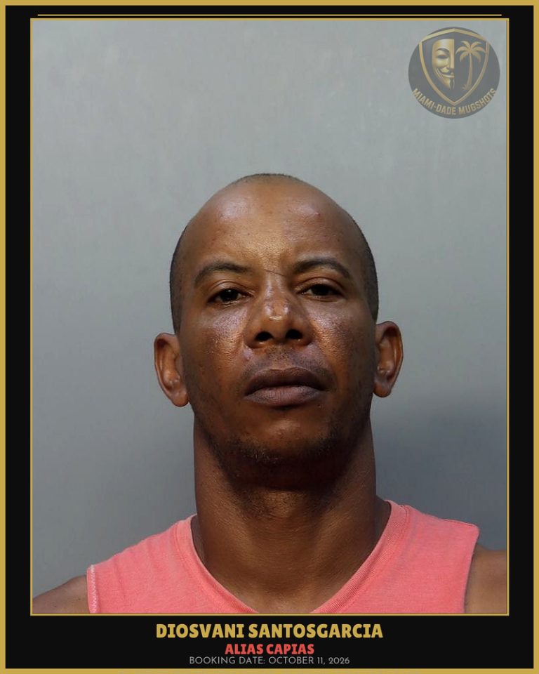 Santosgarcia Diosvani Arrested – ALIAS CAPIAS – Miami-Dade County (October 11, 2026)