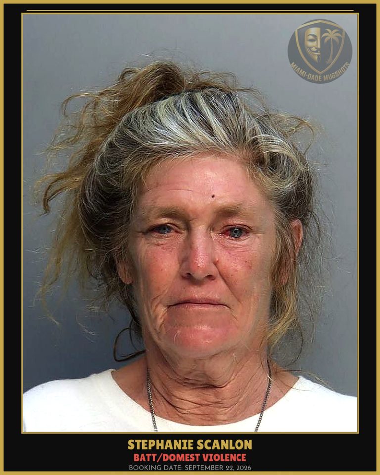 Scanlon Stephanie  Michelle Arrested – BATT/DOMEST VIOLENCE – Miami-Dade County (September 22, 2026)