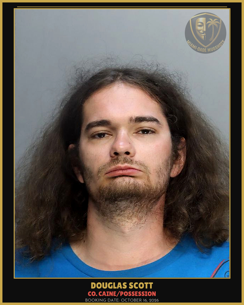 Scott Douglas Wesley Arrested – Co. Caine/Possession – Miami-Dade County (October 16, 2026)