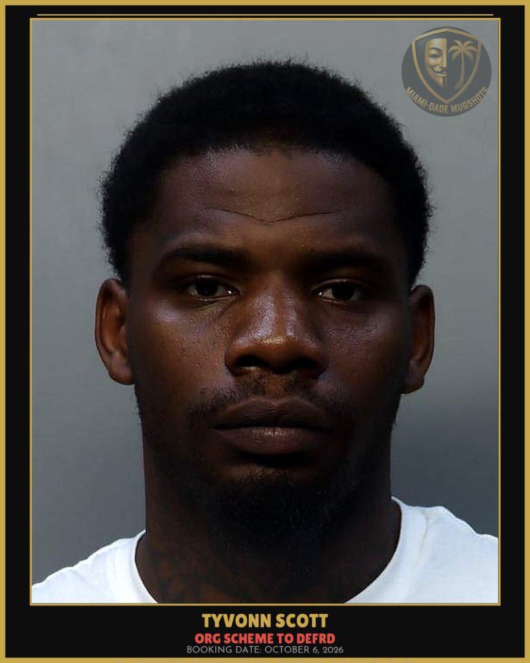 Scott Tyvonn  Maurice Arrested – ORG SCHEME TO DEFRD – Miami-Dade County (October 6, 2026)