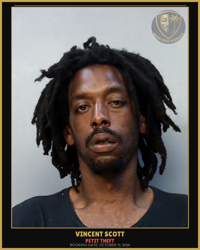 Scott Vincent  Tyrone Arrested – PETIT THEFT – Miami-Dade County (October 13, 2026)